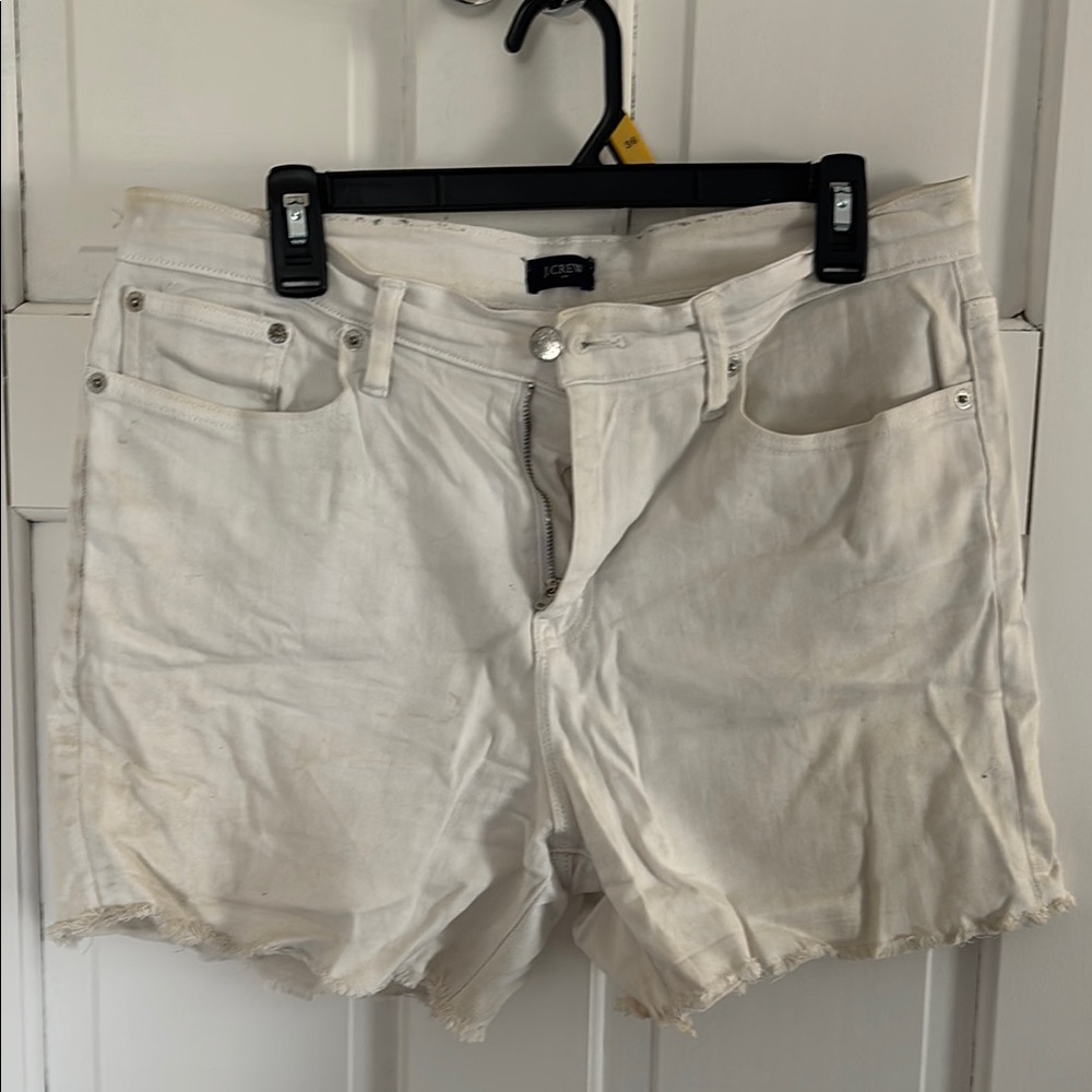J. Crew White Jean Shorts